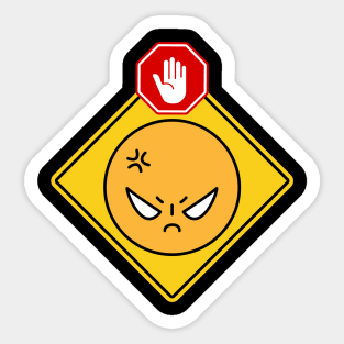 Alert Warning Facial Emoji Expressions #2 Sticker